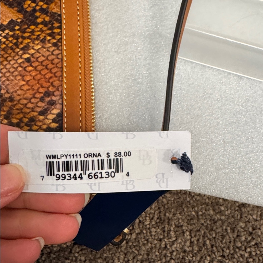 Dooney & Bourke python embossed wristlet wallet N… - image 5